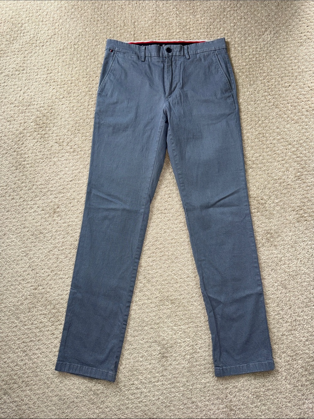 Tommy Hilfiger Slate Blue Slim Chino Pants